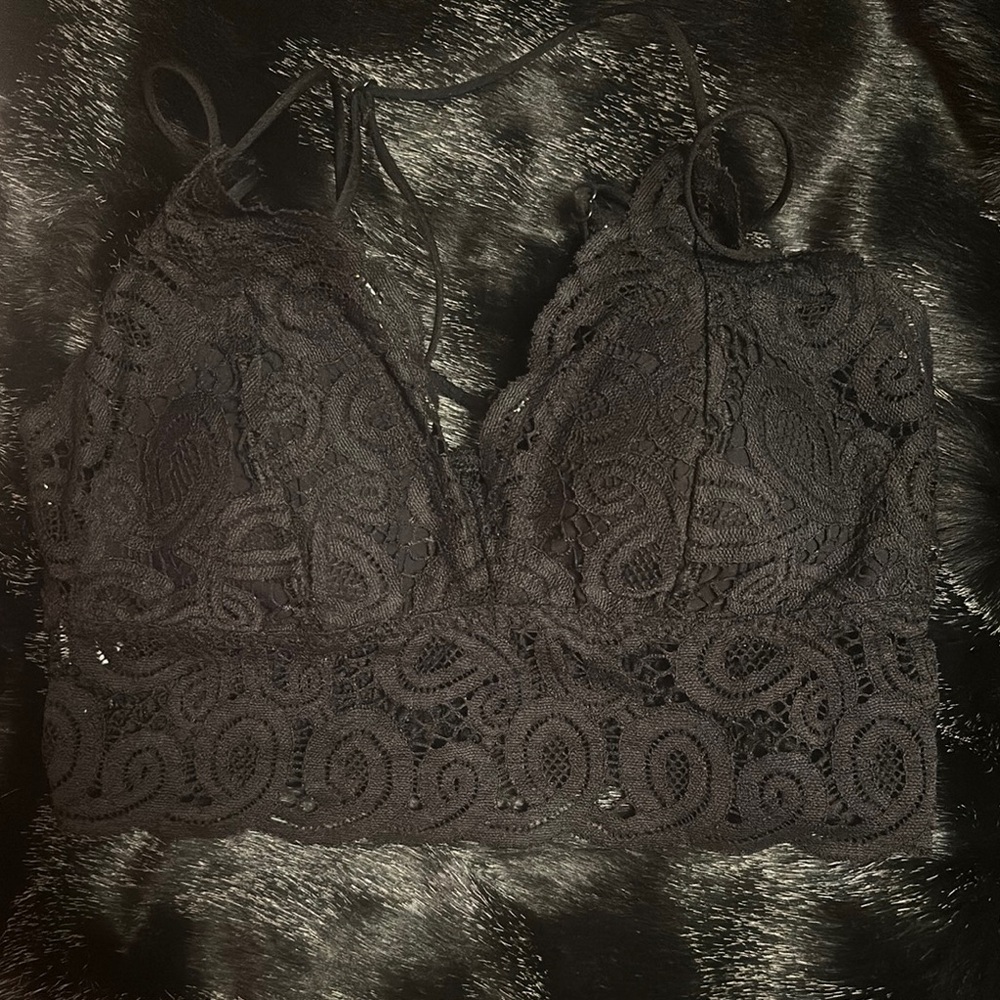 Victoria's Secret Black Lace Bandeau